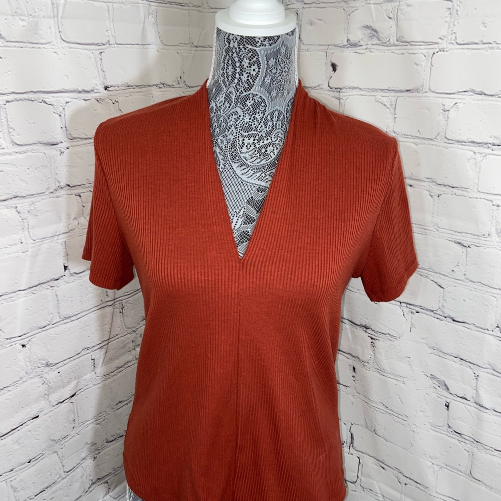 Low cut Amber top